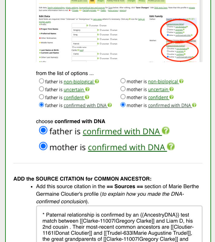DNA Confirmation Citation Maker